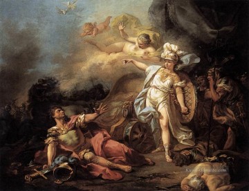 Der Kampf von Mars und Minerva Neoklassizismus Jacques Louis David Ölgemälde